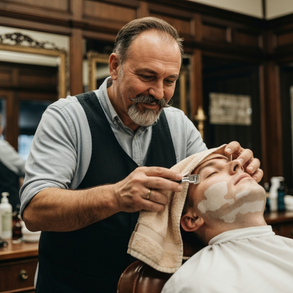 Hot towel shave